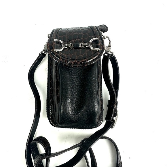 Brighton Crossbody Wallet Leather Vintage Purse Night Out Mini Bag - Picture 2 of 10